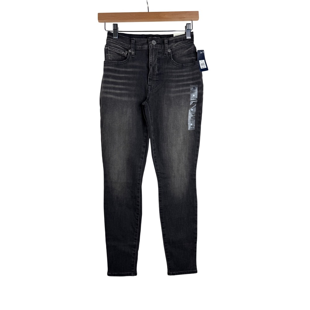 NWT Lucky Brand Women's High Rise Skinny Bridgette Jeans size 2/26 Black